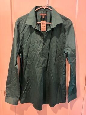 INC International Concepts Emerald Green Dress Shirt